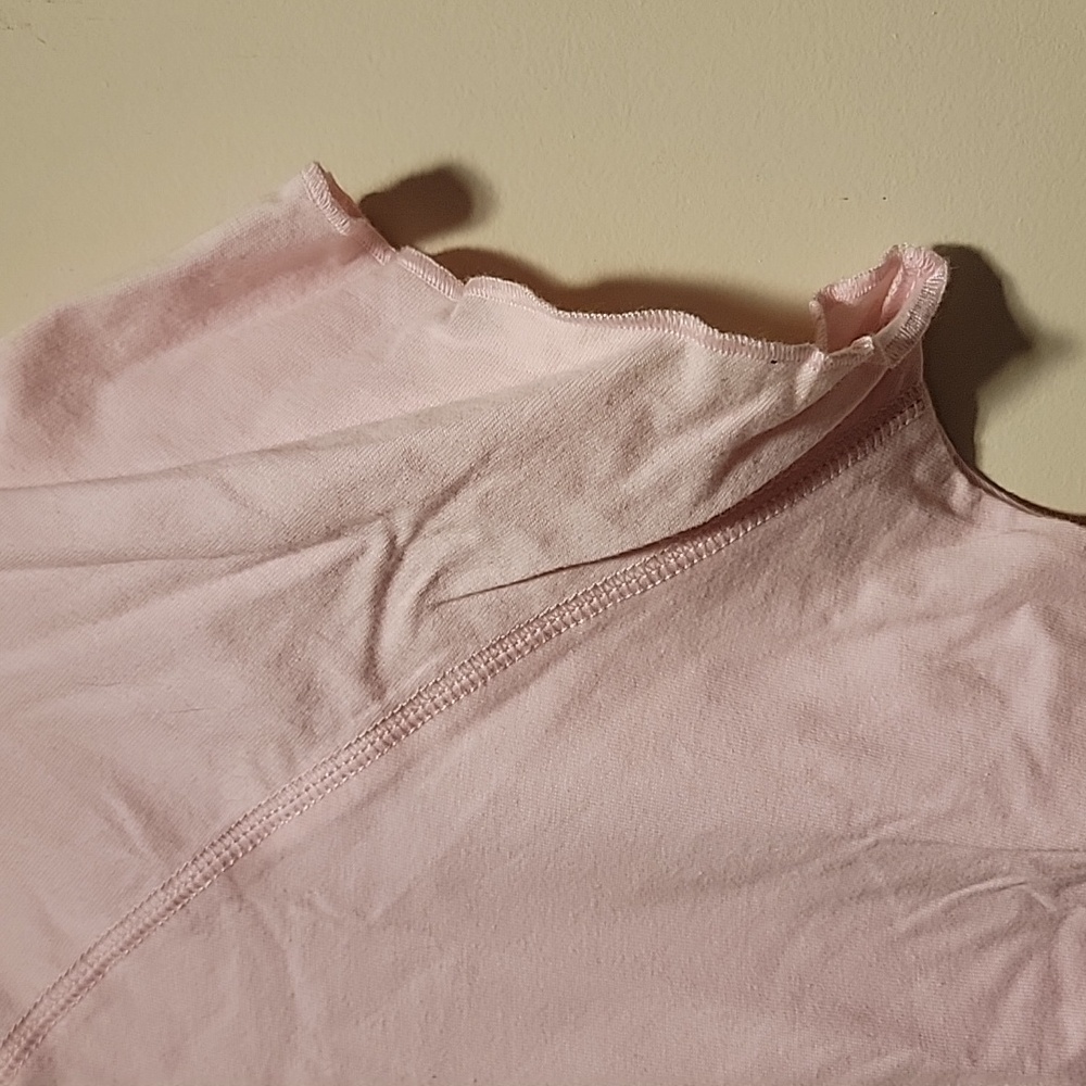 August Silk Light Pink Lace Trim Top - Picture 5 of 8